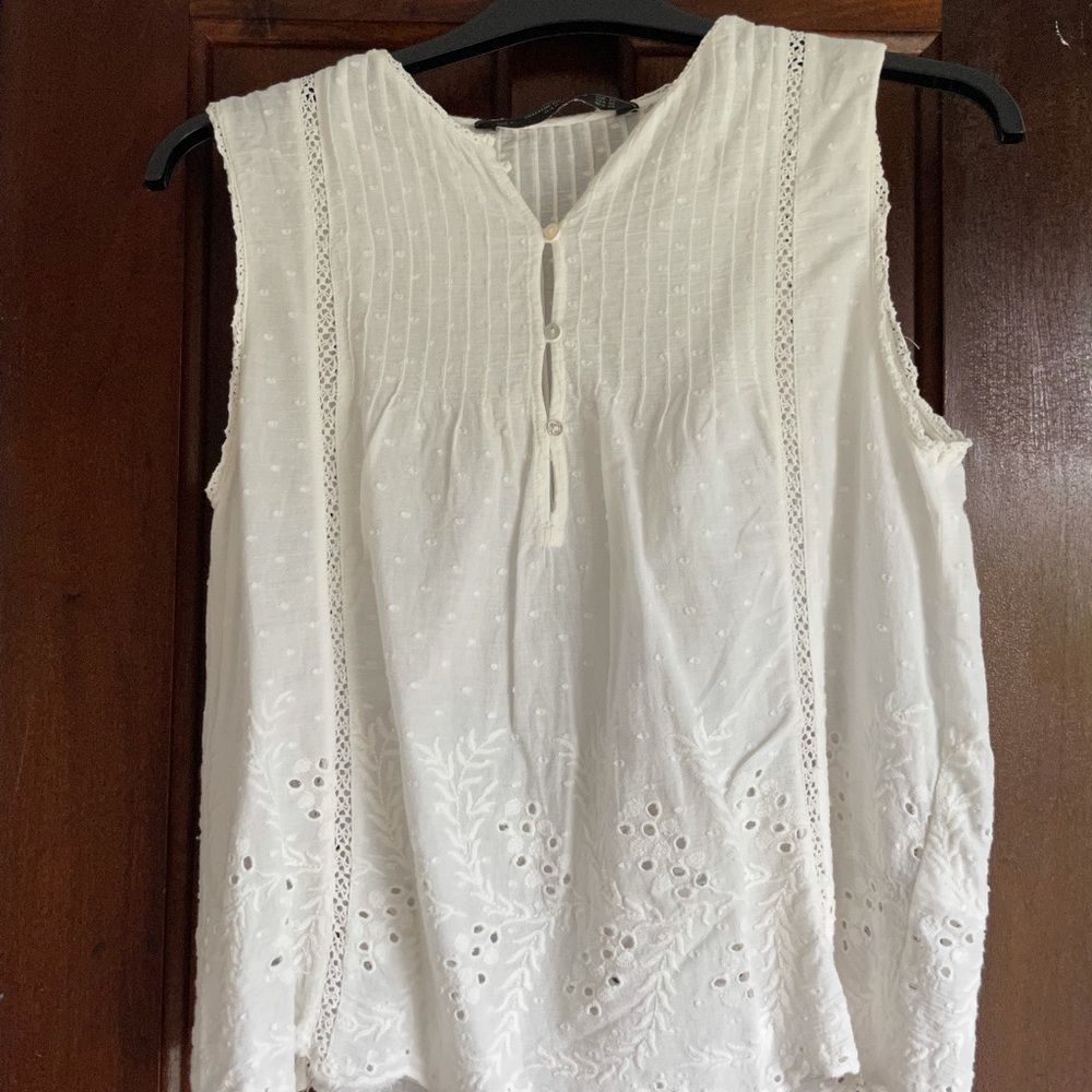Zara women white blouse